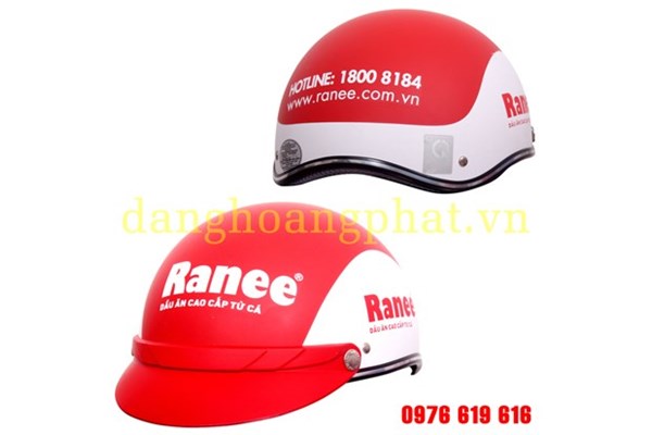 Mũ bảo hiểm logo Ranee - Mũ Bảo Hiểm Đặng Hoàng Phát - Công Ty TNHH Sản Xuất Thương Mại Đặng Hoàng Phát